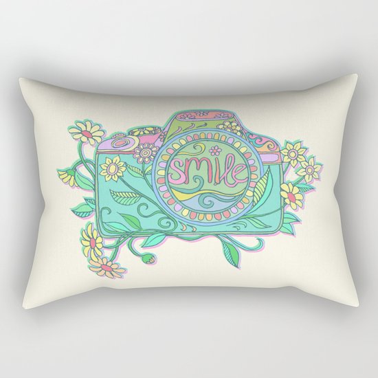 Smile for the Camera Rectangular Pillow