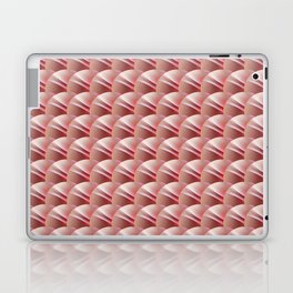 Coral Pink Scallops Laptop Skin