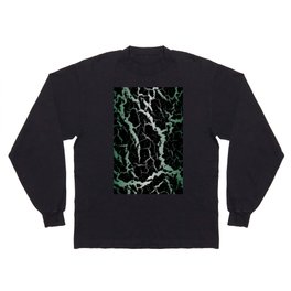 Cracked Space Lava - Forest/White Long Sleeve T-shirt