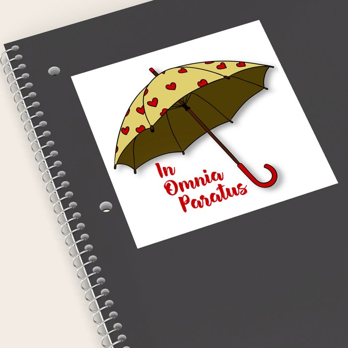 In Omnia Paratus Gilmore Girls Design Sticker By Victorys Society6