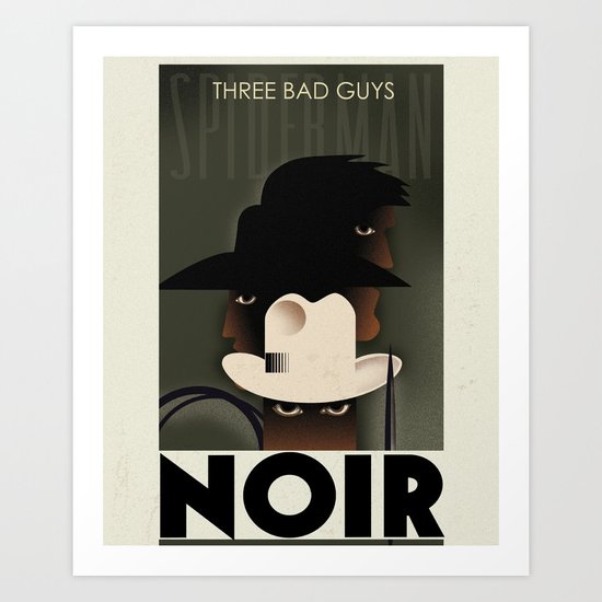 CASSANDRE SPIRIT - Spidey Noir2 Art Print