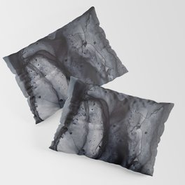 Smoke Diptych II - Alcohol Ink Painting Pillow Sham