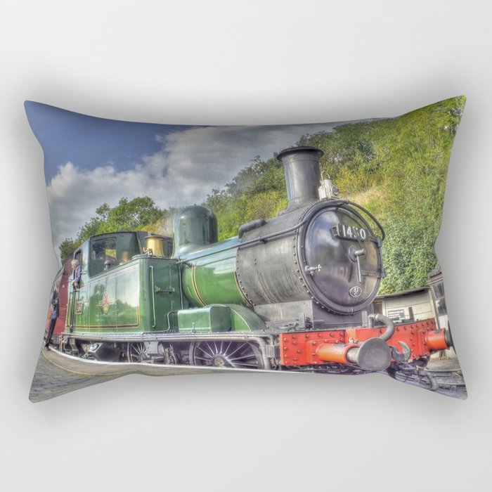 Steam Train at Bewdley Rectangular Pillow