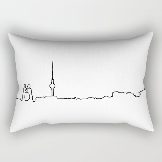 Berlin Life Line Rectangular Pillow
