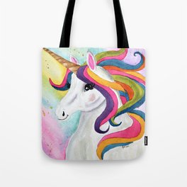 Colorful Whimsical Unicorn Tote Bag