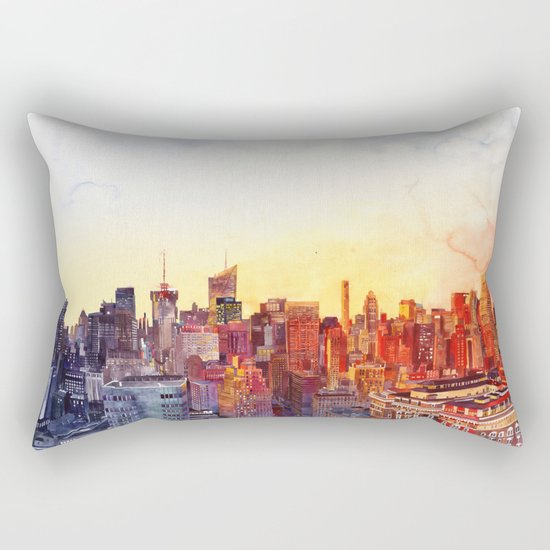 Sunshine in NYC Rectangular Pillow