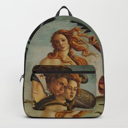 The Birth of Venus by Sandro Botticelli Backpack | Venus, Famous, Popular, Botticelli, Sandro, Landscape, Fineart, Renaissance, Nature, Painting 