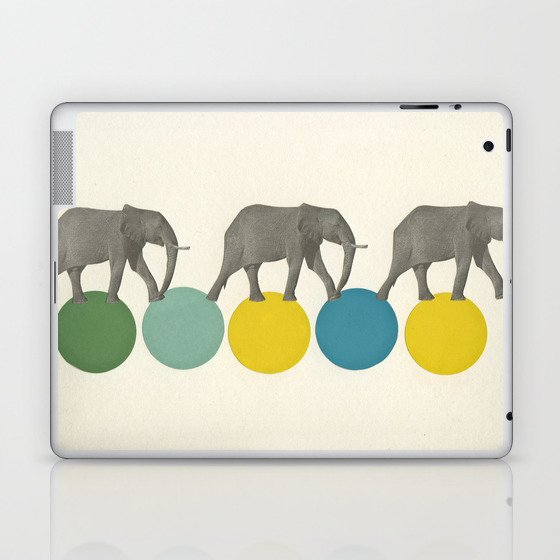 Travelling Elephants Laptop & iPad Skin