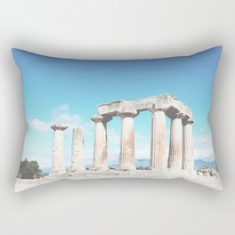 Ancient Greek Temple 3 - Korinthos Greece Rectangular Pillow