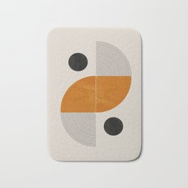 Abstract Geometric Shapes Bath Mat