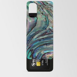Green Abalone Iridescent Pearl Shell Android Card Case