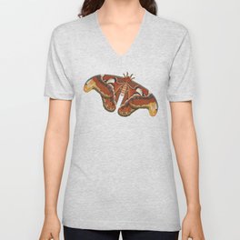 Atlas Moth V Neck T Shirt