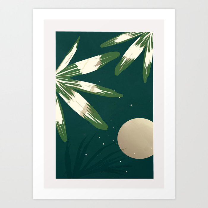 Moonlight Jungle 06 Art Print