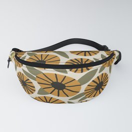 Floral Pattern / Turmeric Yellow & Green Fanny Pack