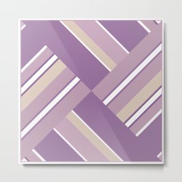 Abstraction . Light lilac pink stripe combo pattern . Metal Print | Illustration, Weave, Digital, White, Block, Pastel, Graphicdesign, Pattern, Abstract, Stripedblue 