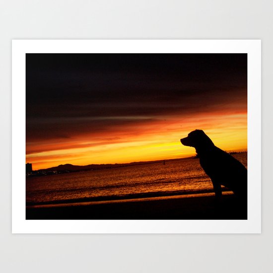 Best Friend Good Mornings Art Print
