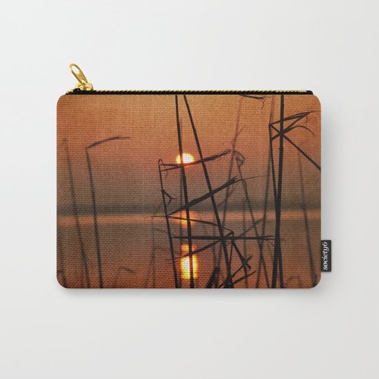vintage sunset landscape Carry-All Pouch