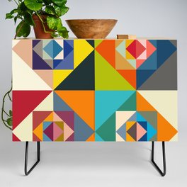 Cabeiri - Colorful Decorative Abstract Art Pattern Credenza