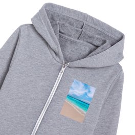 Gorgeous Turquoise Maldives Beach Kids Zip Hoodie