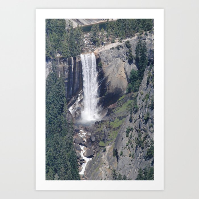 Waterfall in Yosemite National Park Art Print