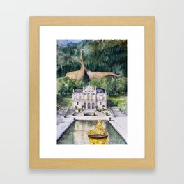 Linderhof castle Framed Art Print