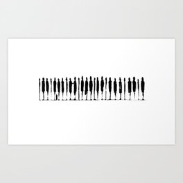 Piano Men, Medium Art Print