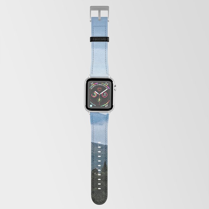 Hills Clouds Scenic Landscape 3 Apple Watch Band