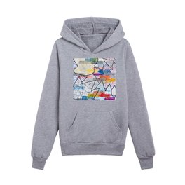 leaves and the net Kids Pullover Hoodies