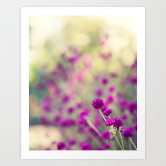 Purple Puffs Art Print