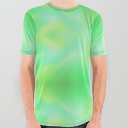 Mirror Neon Green Abstract All Over Graphic Tee