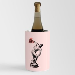 Discobolus of Hearts  - Simple Illustration  for Valentine's Day  Wine Chiller