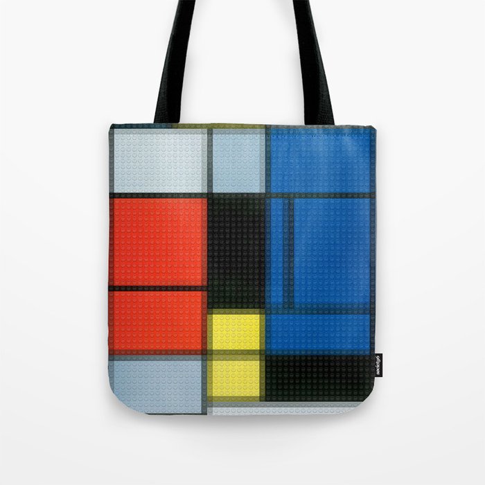 Lego Piet Mondrian No 2 Tote Bag By Marcocavazzana