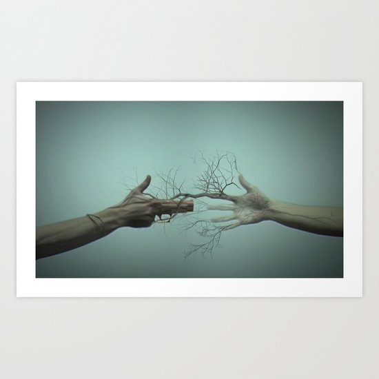Rock War Peace Art Print