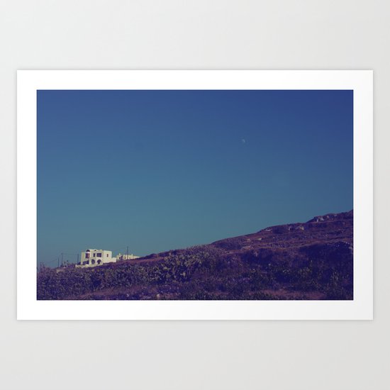 House on a Hill II Art Print