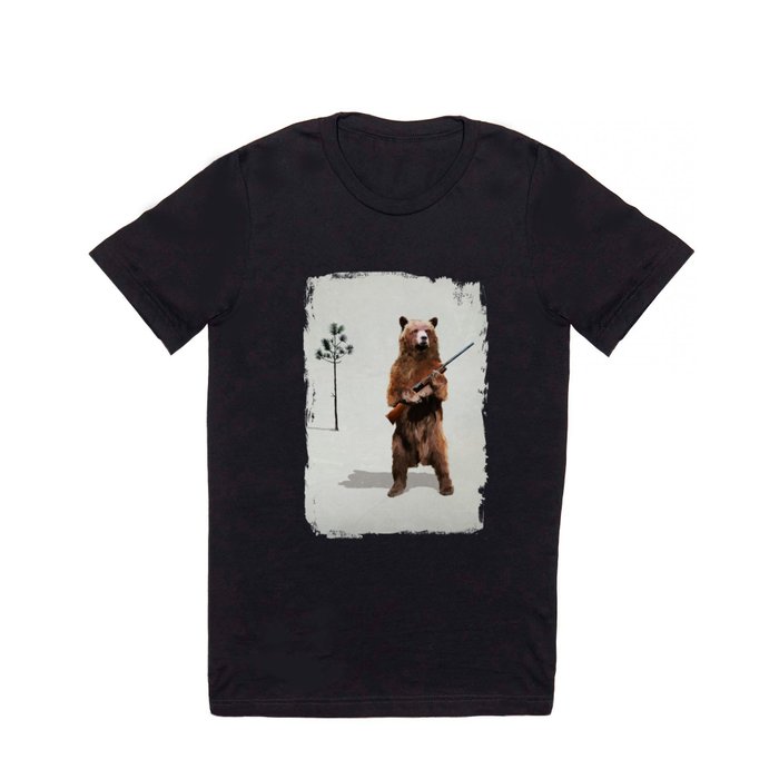 Bear with a shotgun T Shirt