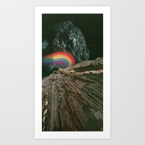 rainbow at the center of the earth Art Print