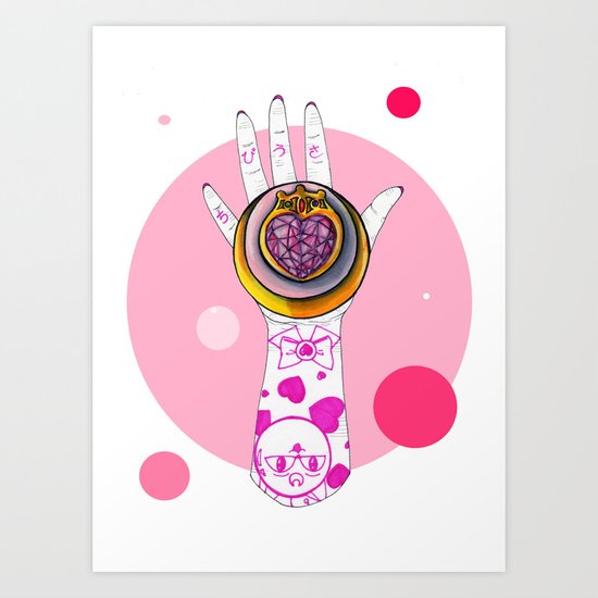 Chibi Moon Art Print