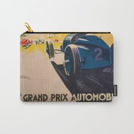 Vintage 1933 Monaco Grand Prix Car Advertisement Poster by Geo Ham Carry-All Pouch