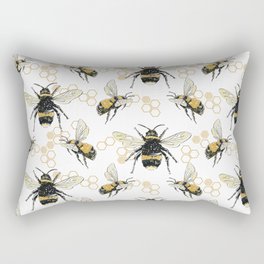 Bees an Honeycombs Rectangular Pillow