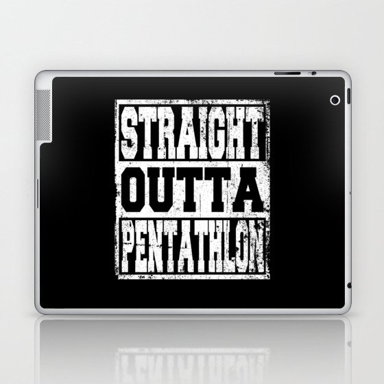 Pentathlon Saying Funny Laptop & iPad Skin