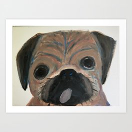 Pugly Pug Art Print