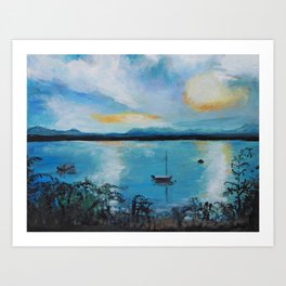 Lake Champlain at Sunset Art Print