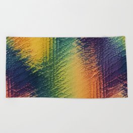 Rainbow Fabric Beach Towel