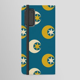 Stars in Moons Celestial Pattern Android Wallet Case
