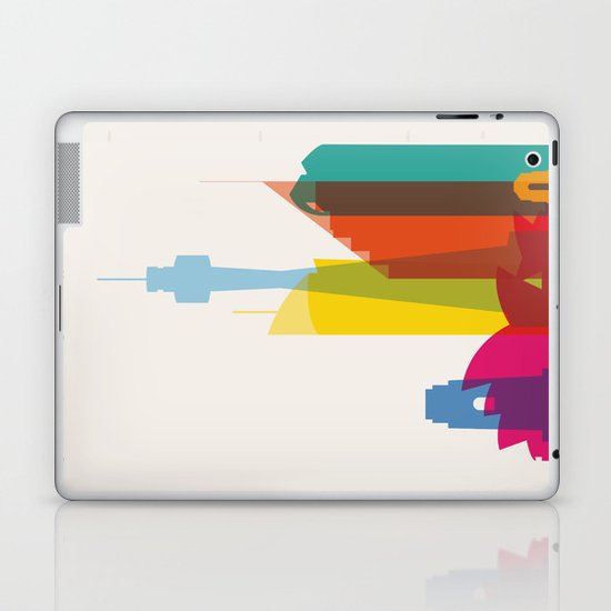 Shapes of Sydney. Accurate to scale Laptop & iPad Skin