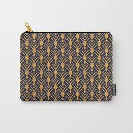 Navy & Gold Art Deco Pattern 3 Carry-All Pouch