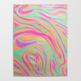 Neon Marble Poster