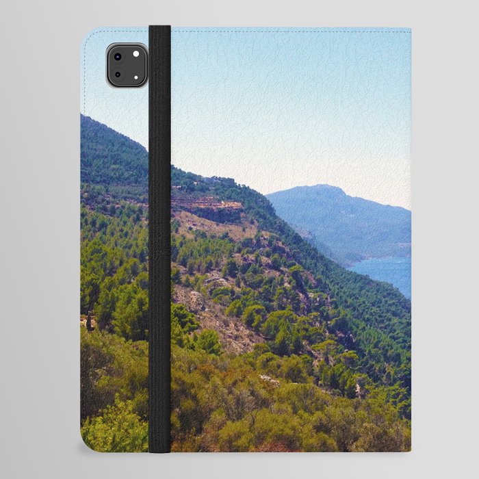 Spain Photography - Huge Mountains By The Blue Ocean  iPad Folio Case