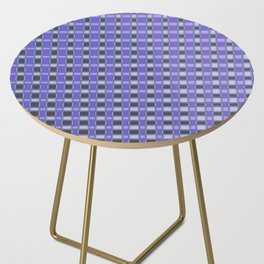 Violet Geometric Pattern Side Table