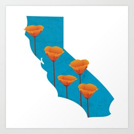 California Poppy Art Print